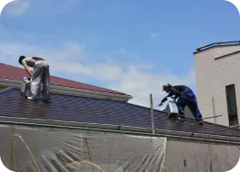 建物外壁と屋根の修繕工事